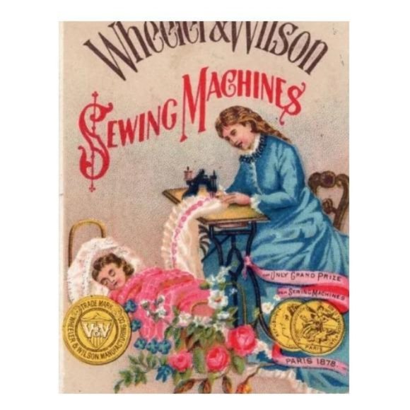 Antique Advertising Trade Cards Sewing Machine And Needles Craft Room Display - Picture 2 of 5